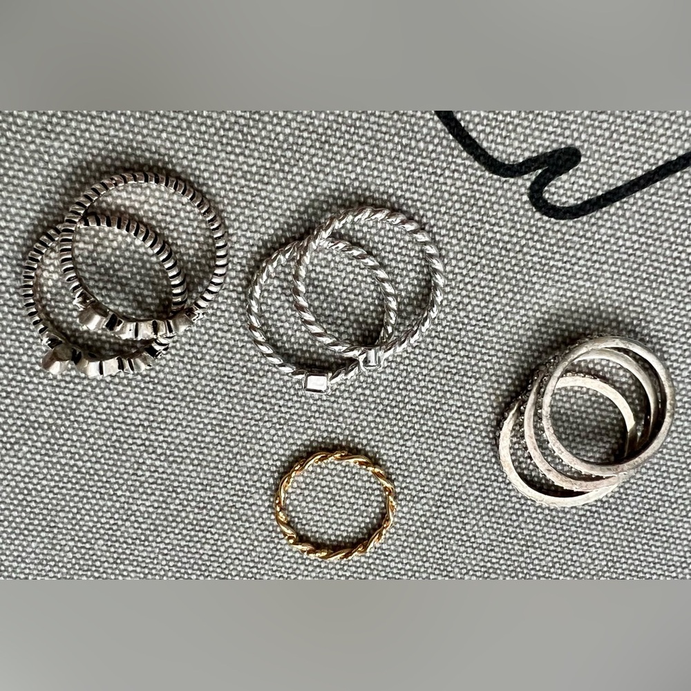 Premier Designs Lot Of 8 Rings - Picture 4 of 10